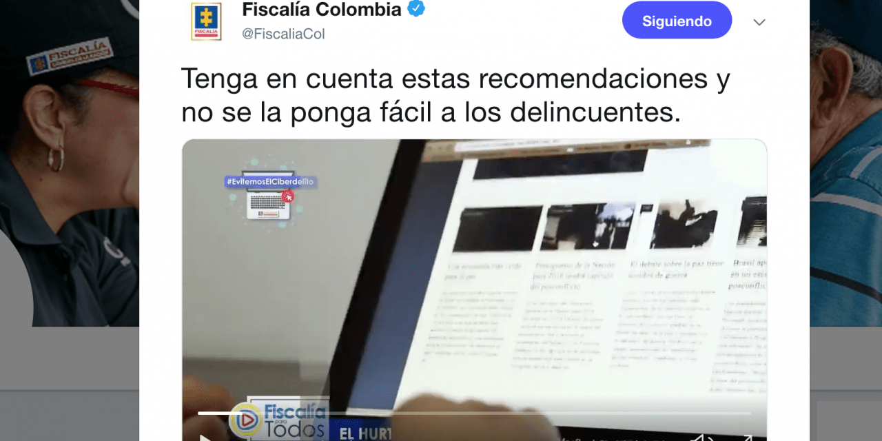 Recomendaciones de la Fiscalía, Ciber-delincuentes.