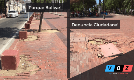 Cuidado se cae! El Parque de Bolivar, ¿usted que opina?